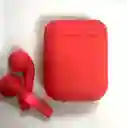Audifonos Inalambricos Mate Rojo Bluetooth