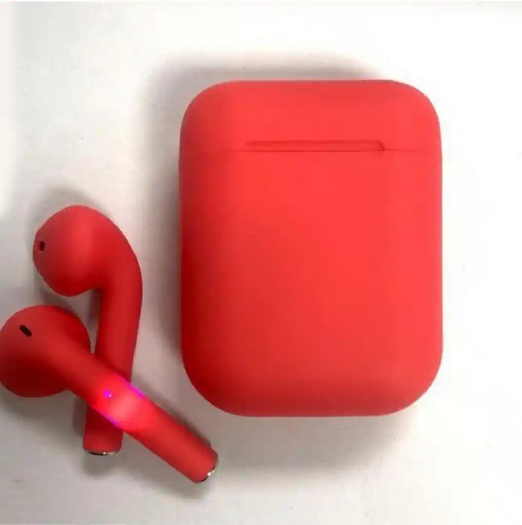 Audifonos Inalambricos Mate Rojo Bluetooth