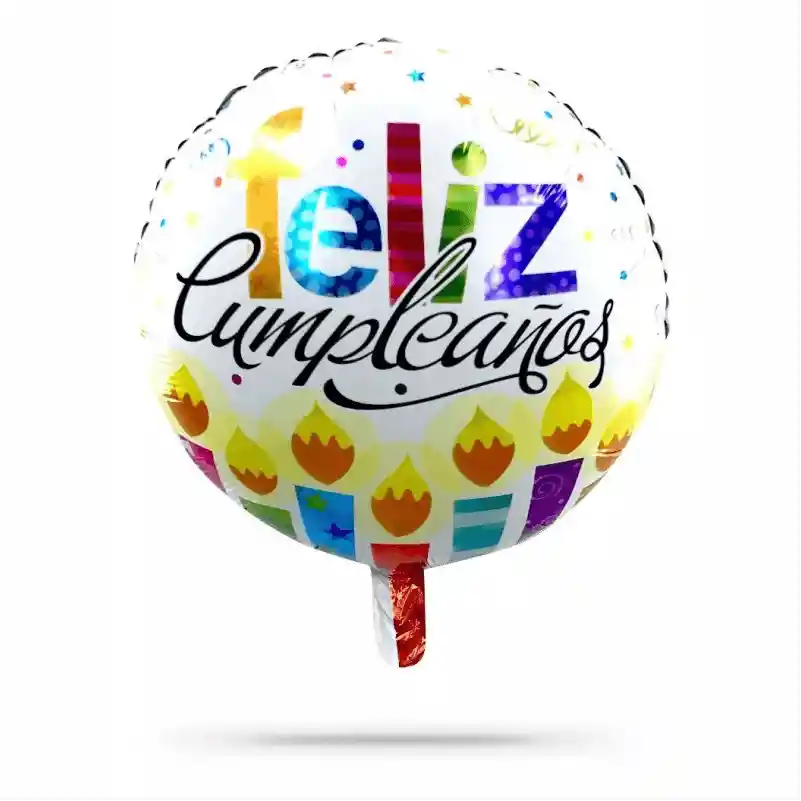 Globo Metalizado De Cumpleaños Grande 18"