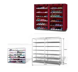 Zapatero Doble 7niveles Forro Organizador Capacidad 42 Pares