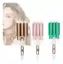 Pinza Rizadora Para Cabello 3tubos 40w Temperatura Ajustable
