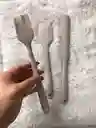 Set De Utensilios Para Cocina De Silicona Color Beige
