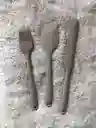 Set De Utensilios Para Cocina De Silicona Color Beige
