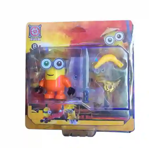 Juguete Figura Minions Pequeña Xuja Con Accesorios