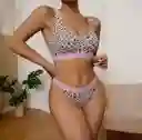 Conjunto De Sujetador Y Bragas Hilo Talla S/m Deportivos Sin Costuras Para Mujer, Ropa Interior De Algodón Calada, Sujetadores Push-up En La Espalda En U, Conjunto De Lencería Sexy Cómodo