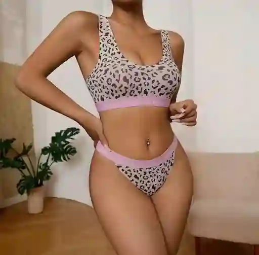 Conjunto De Sujetador Y Bragas Hilo Talla S/m Deportivos Sin Costuras Para Mujer, Ropa Interior De Algodón Calada, Sujetadores Push-up En La Espalda En U, Conjunto De Lencería Sexy Cómodo