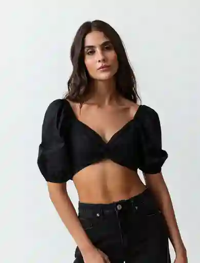 Camisa Eda Negro Puro Herbario L 413F395 Naf Naf