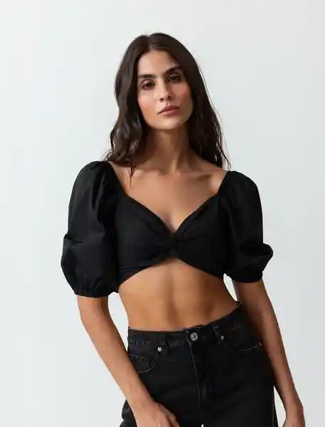Camisa Eda Negro Puro Herbario L 413F395 Naf Naf