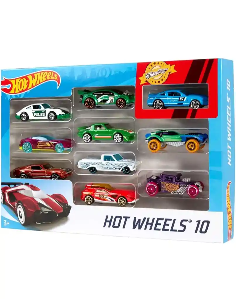 Hot Wheels Die Cast Paquete De 10 Autos