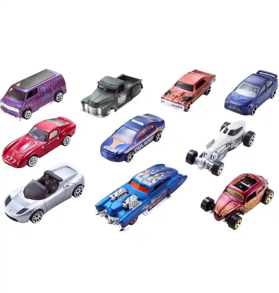 Hot Wheels Die Cast Paquete De 10 Autos