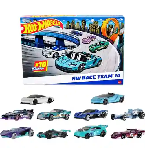 Hot Wheels Paquete De 10 Autos Con Gt Scorcher De Netflix