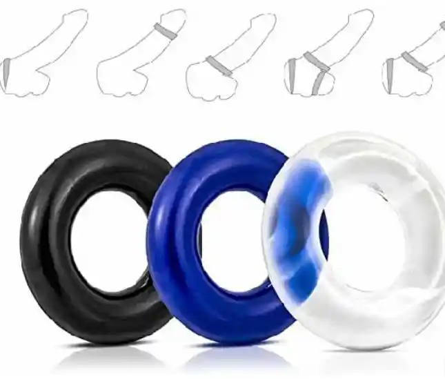 Cock Ring Anillo Del Pene X 3 Set Kit Anillos Aro
