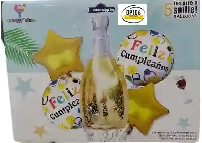 Globos De Decoracion De Cumpleaños Champaña
