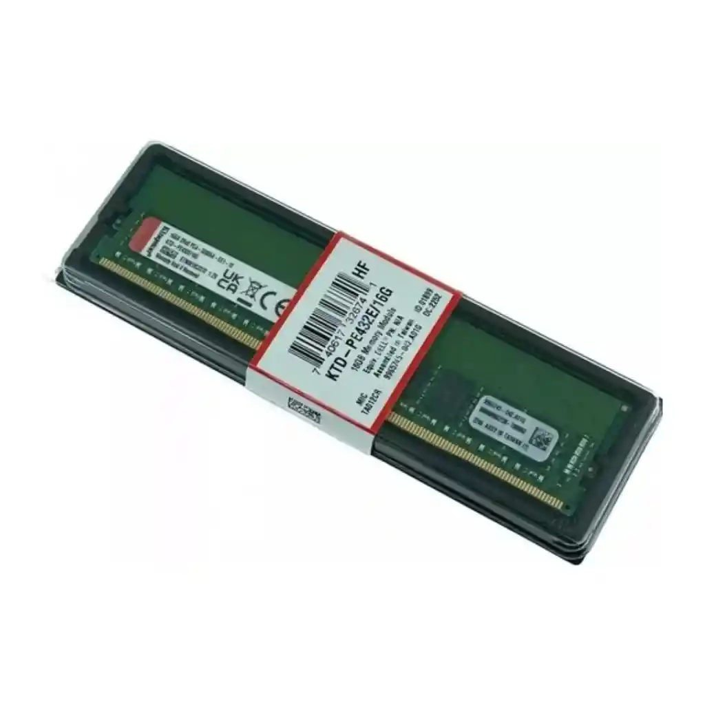 Memoria Ram Kingston 16gb Ddr4 3200mhz Ecc Udimm