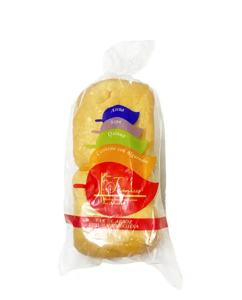 Pan Hamburguesa De Arroz 4 Unds