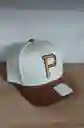 Gorra Nike Clásica "p" Marrón Blanca
