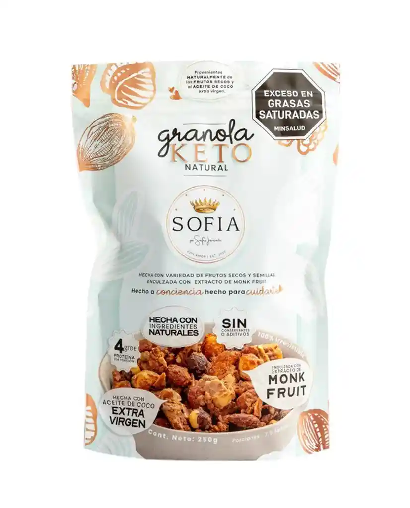 Granola Keto Natural Sofia Jaramillo 250 Gr