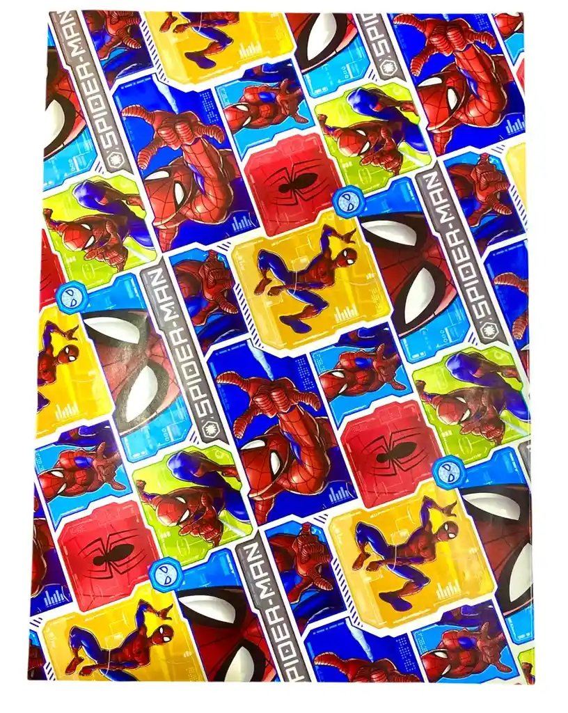 Papel De Regalo Niño Spiderman 48 X 68 Cm. X 2 Unidades