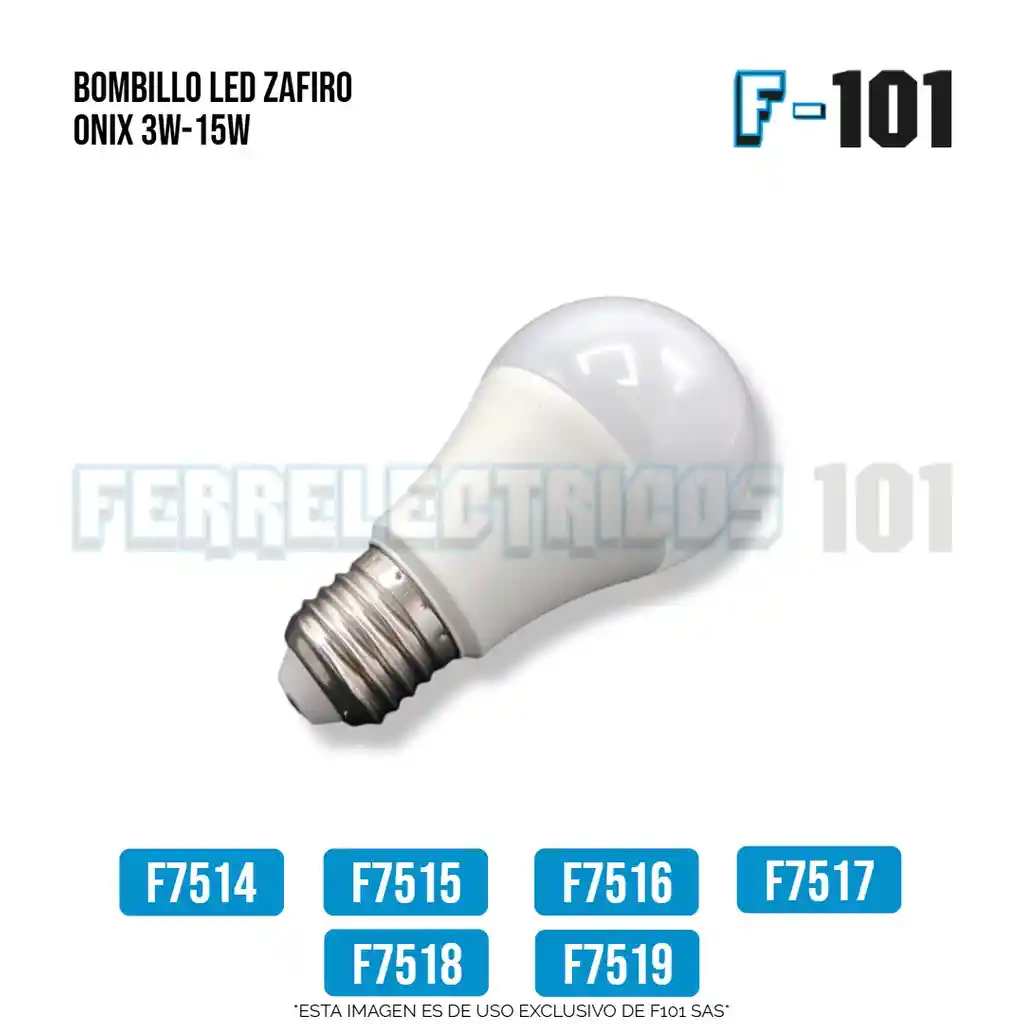 Bombillo Led 7w Zafiro
