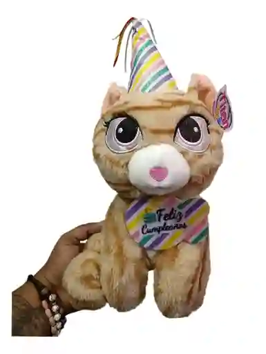 Peluche Gato Feliz Cumpleaños