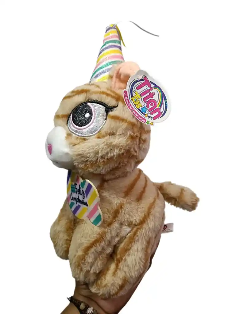 Peluche Gato Feliz Cumpleaños