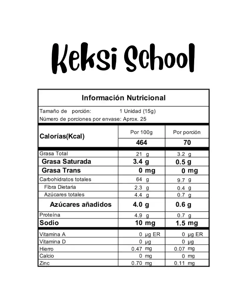 Keksi School Reborn 25 Unds