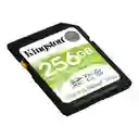 Tarjeta De Memoria Kingston Canvas Select Plus Sd 256gb Uhs-i Clase 10, Ideal Para Cámaras Y Video Full Hd, Velocidad De Lectura Hasta 100mb/s.