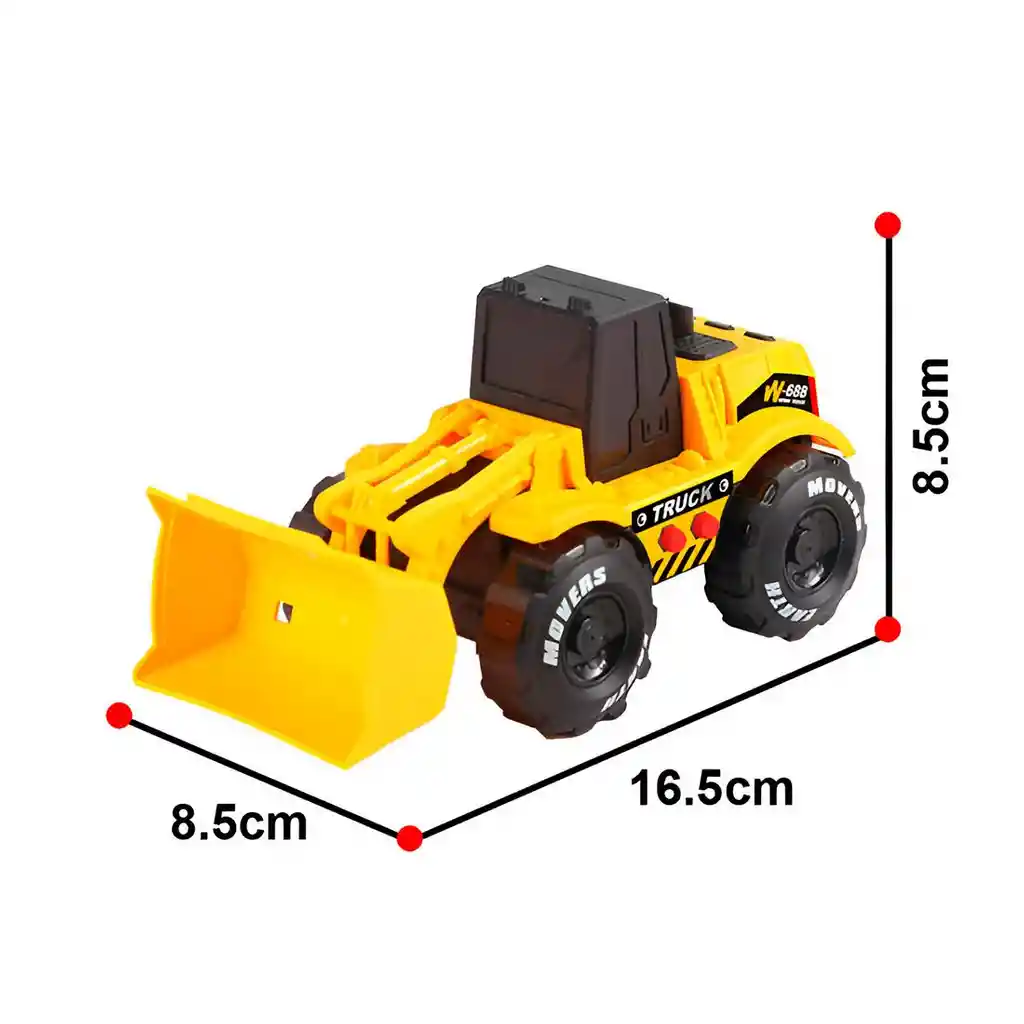 Carro Vehiculo Excavadora Construccion Sonido Juguete