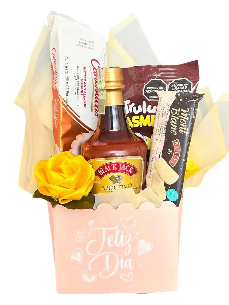 Regalo Especial Con Crema De Whisky Y Chocolates - Regalo Feliz Dia - Regalo Dia De Las Madres