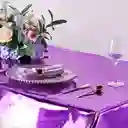 Mantel En Papel Aluminio Morado Rectangular