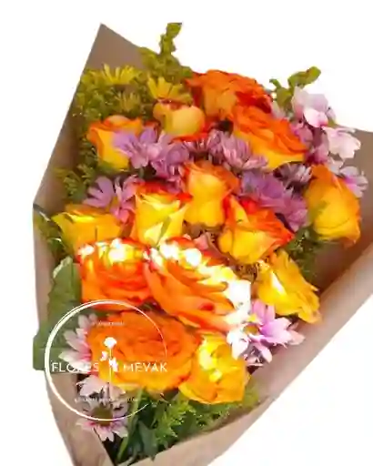 Flores. Rosas On Fire