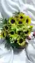 Canasta Premium De Girasoles Con Peluche Pequeño