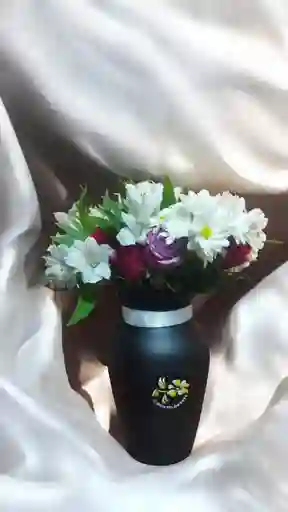 Jarron De Rosas, Astromelias Y Margaritas