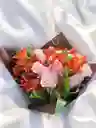 Bouquet De Rosas Rosadas Y Astromelia