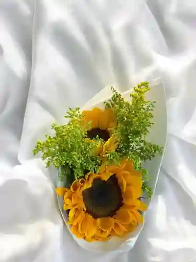 Mini Bouquet Con 2 Girasoles