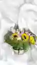 Canasta De Rosas, Girasoles Y Lirios.