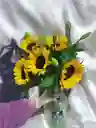 Jarron De Girasoles Y Lirios.