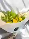 Bouquet De Rosas Amarillas Con Astromelia