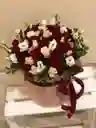 Caja Redonda De Rosas