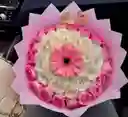 Ramo Buchón De Rosas Y Gérbera