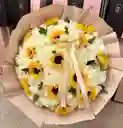 Ramo Buchón De Rosas Y Girasoles