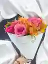 Bouquet De Rosas Rosadas Con Astromelia