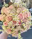 Buchón De Rosas Rosadas Y Margaritas
