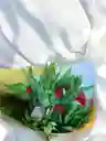 Bouquet De Rosas Rojas Y Rosas Rosadas Y Astromelia