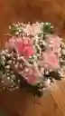 Bouquet De Clavel Rosado Con Gypsophila