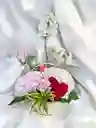 Canasta De Rosas, Hortencias, Lirios Y Orquidea