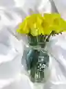 Jarron De Rosas Amarillas