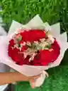 Bouquet De Rosas Con Astromelia