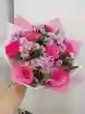 Bouquet De Astromelia Rosa Y Margarita
