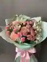 Bouquet De Rosa Con Clavel
